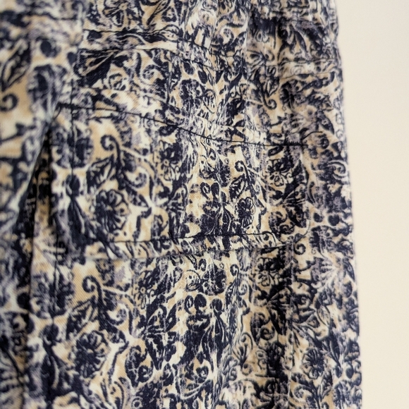 Caffe Marrakesh Navy Printed Flowy Pants - Picture 2 of 4